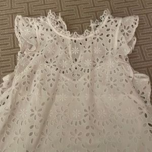 Jcrew eyelet tank - never worn